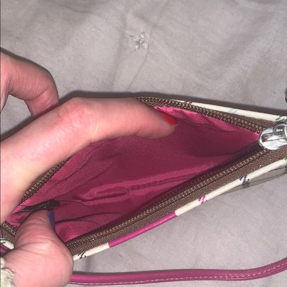 Coach Plaid Wristlet - Picture 4 of 4